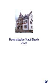 Haushaltsplan 2020 Haushaltsplan 2020