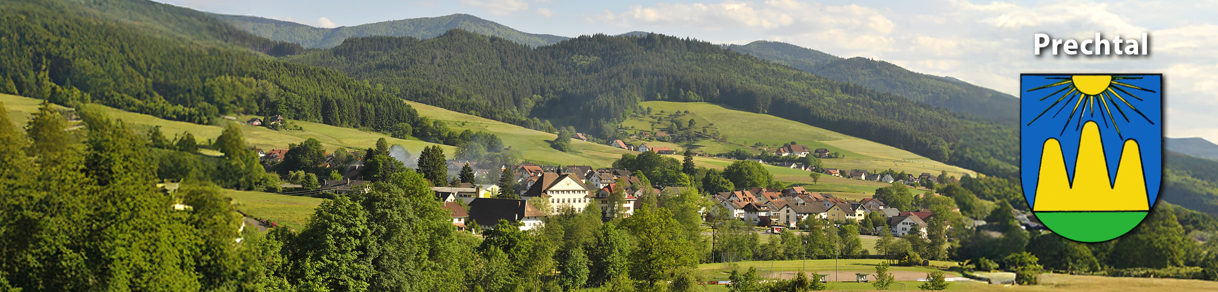 Ortseinfahrt Stadtteil Prechtal von Norden kommend 
