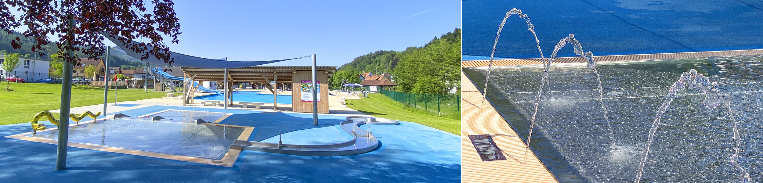 Ansicht der Freibadanlage - Stadtwerke Elzach und IG Bad freuen sich auf Ihren Besuch